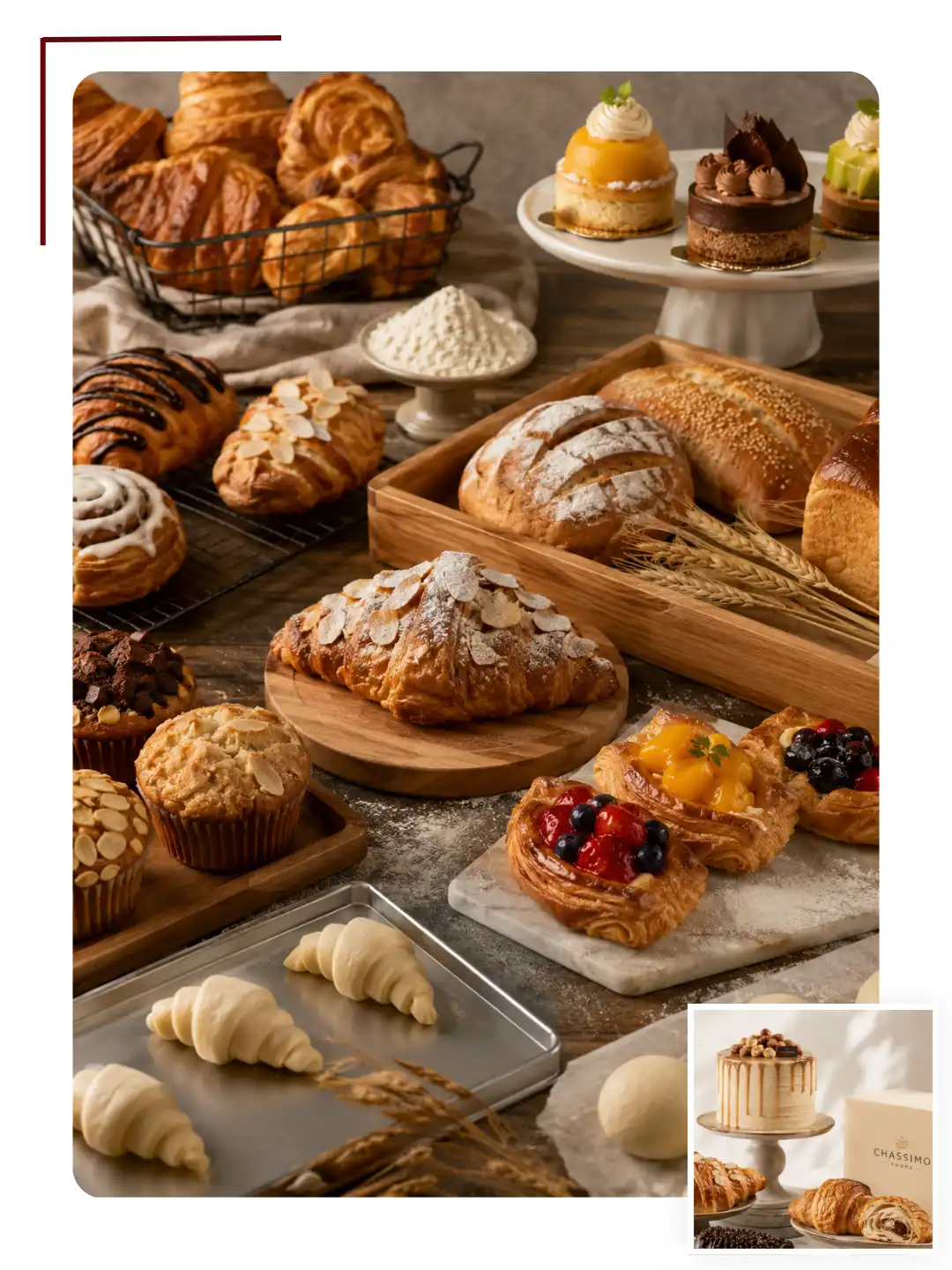 Gambar proses produksi bakery custom Chassimo