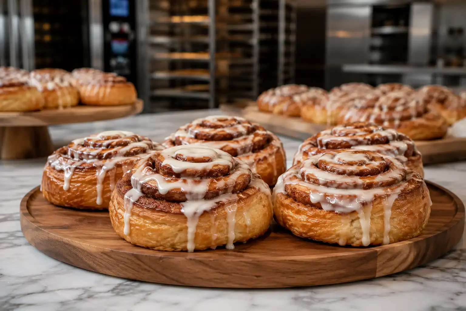 Hasil produksi cinamon roll order pastry Chassimo