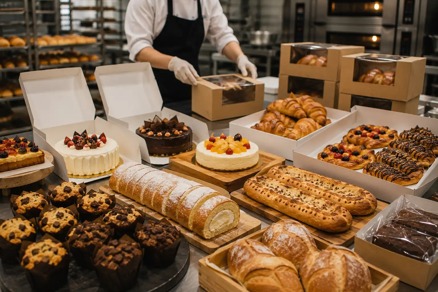 Hasil produksi custom bread supplier kue Chassimo