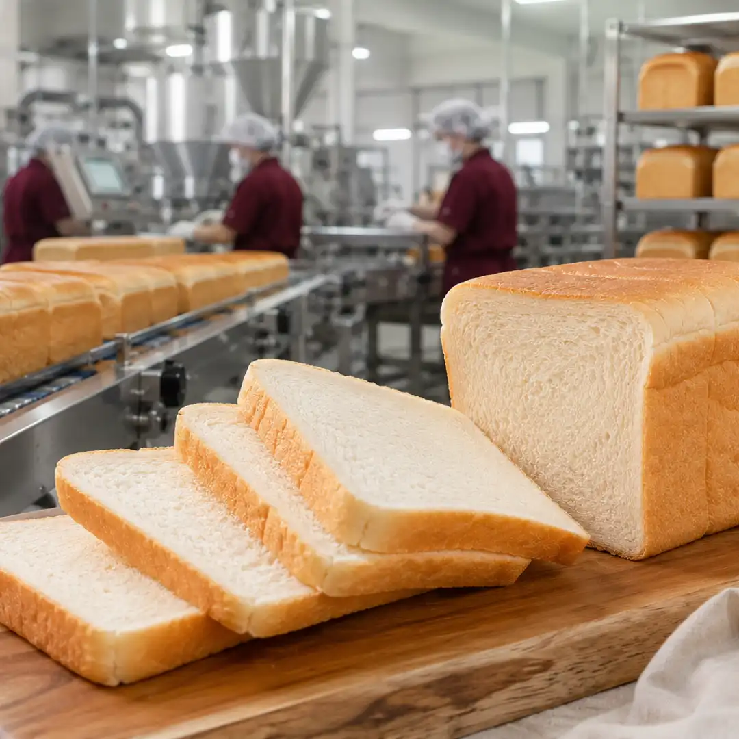 Hasil produksi pabrik roti tawar Chassimo - White Toast Bread