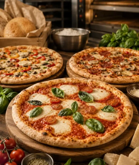Hasil produksi pizza produsen roti Chassimo