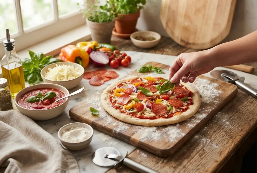 adonan pizza siap pakai